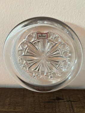 Baccarat Crystal Rosace Wine Bottle Coaster